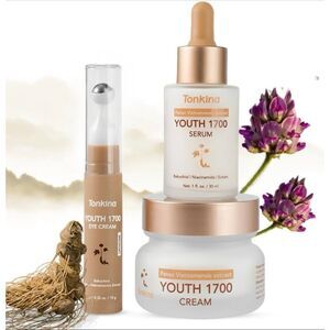 Tonkina Youth 1700 Essential Trio Set, Vietnamese Ginseng Anti-Aging Skin Care K